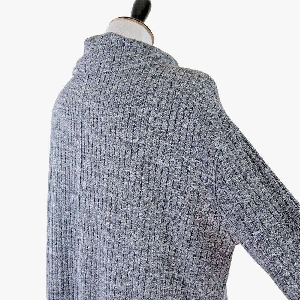 Anthropologie Size S Maeve Ribbed Turtleneck Sweater Gray - Picture 6 of 11